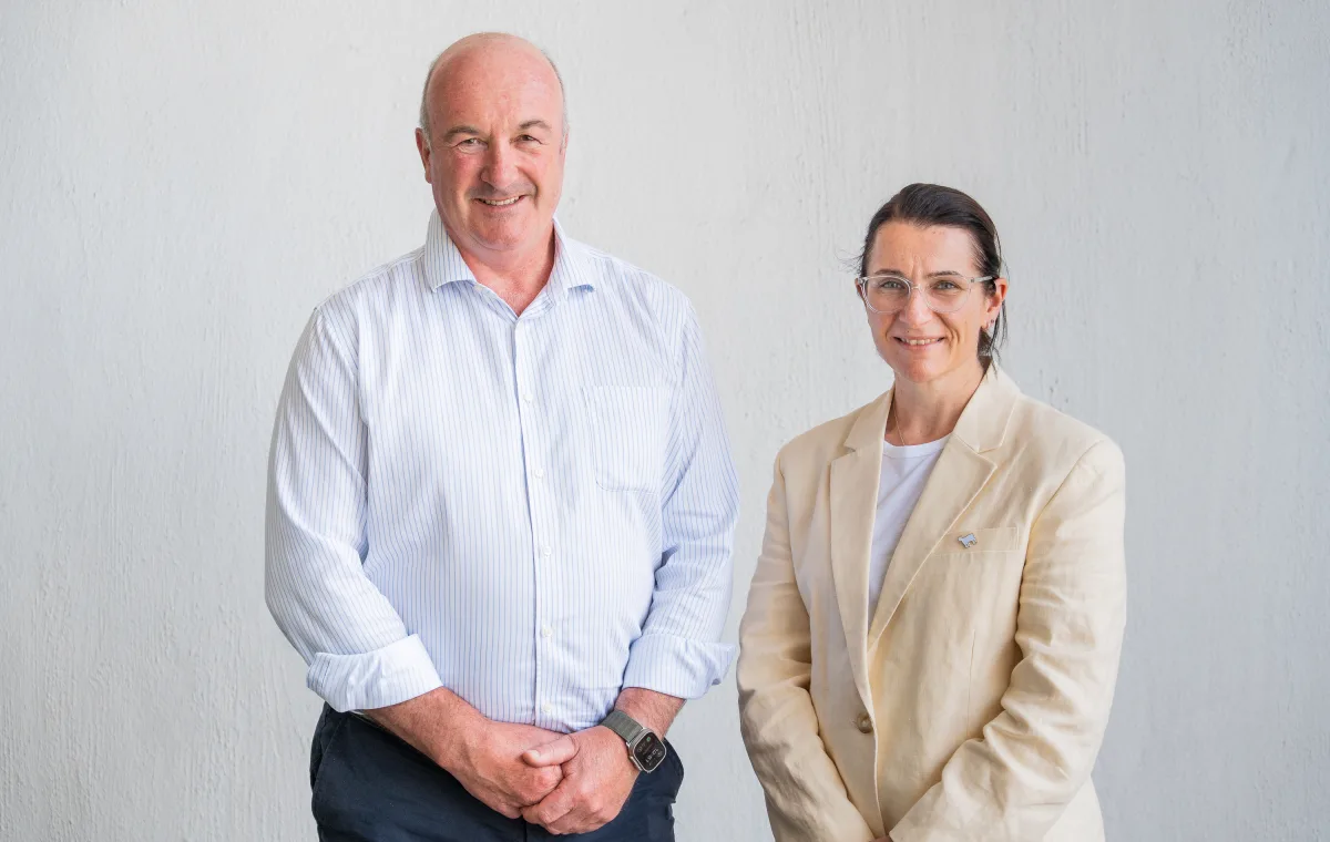 General Manager Steve Bourne and Limestone Coast Landscape Board Chair Dr Penny Schulz