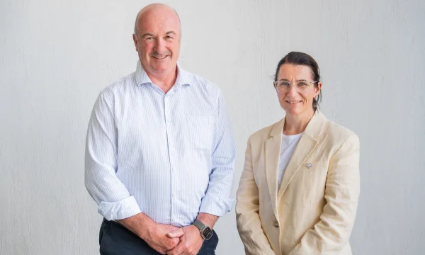 General Manager Steve Bourne and Limestone Coast Landscape Board Chair Dr Penny Schulz